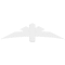 Ekena Millwork Alberta Architectural Grade PVC Gable Bracket, 72"W x 18"H x 6"D x 6"F, 6/12 Pitch GBP072X18X0606ALB00 - alternate 4